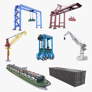 3D Port Equipment model