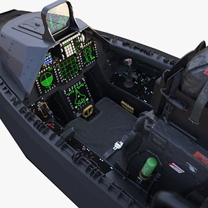 F-22 RAPTOR - Realistic Cockpit Interior REALTIME 3D model