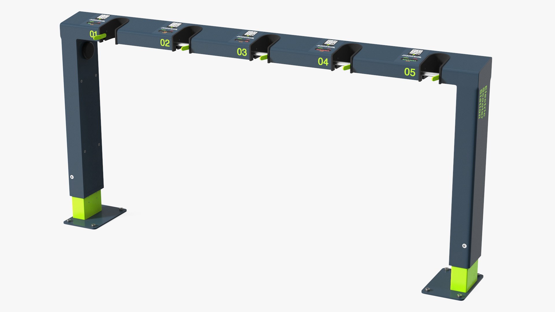 Electric Scooter Station 3D model preview
