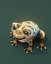 Cartoon Red-legged Frog 3D Model