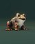 Cartoon Red-legged Frog 3D Model