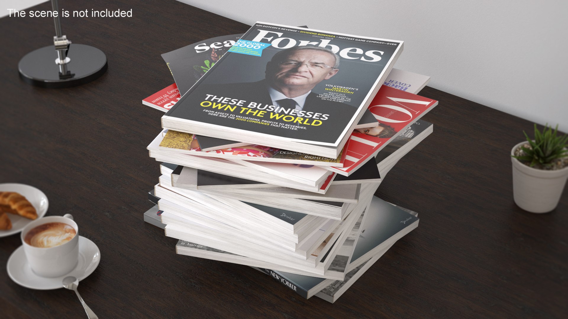 Pile of Magazines 3D model preview