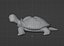 3D model Gray Turtle low poly