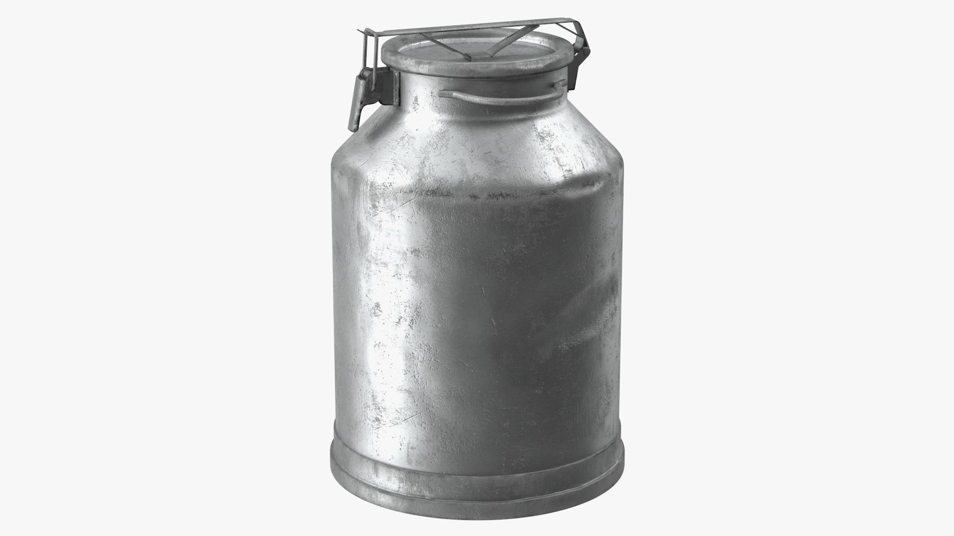 Aluminum Milk Can Empty Old 3D model preview