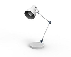 desk lamp rigged 3D