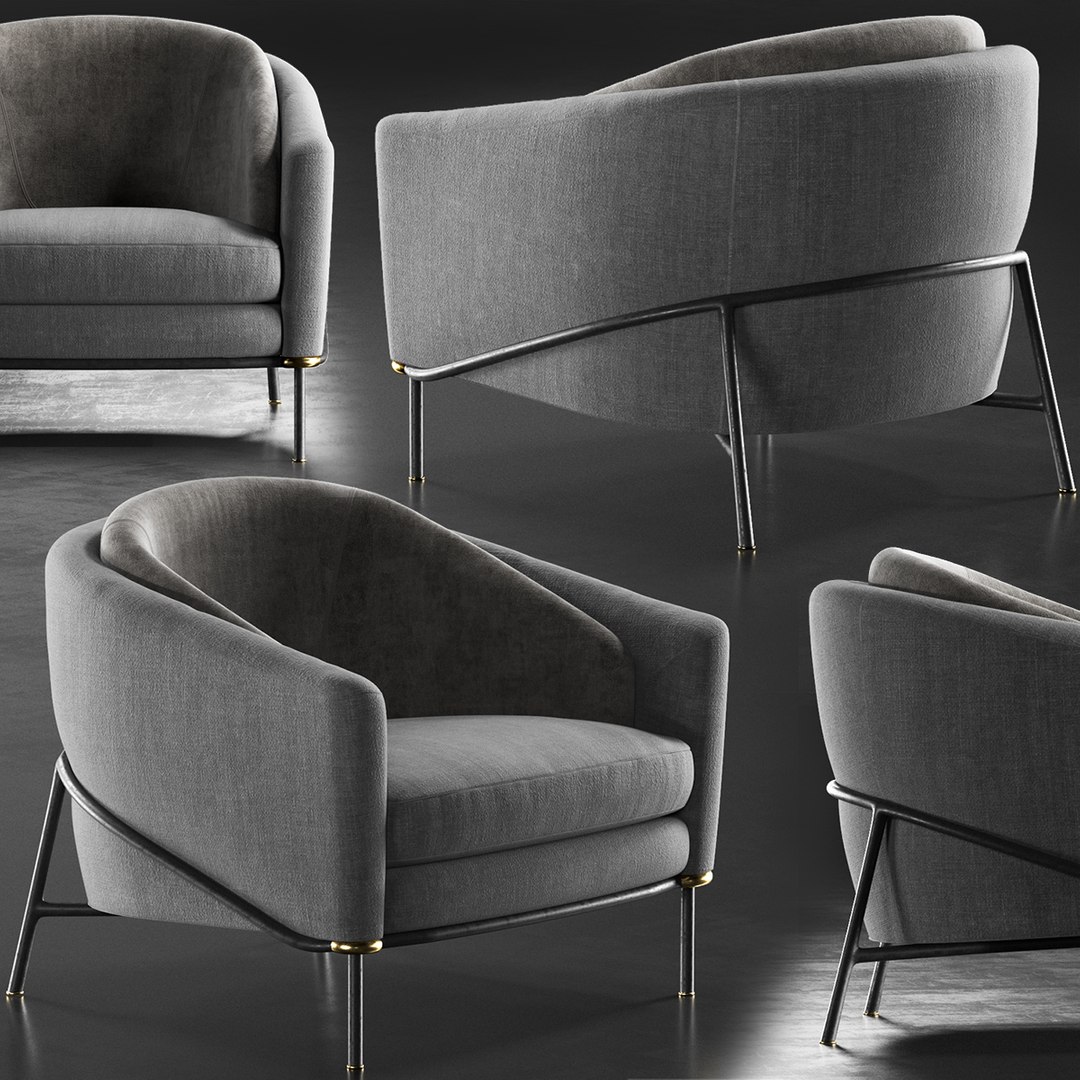 Minotti Fil Noir 3D - TurboSquid 1282702