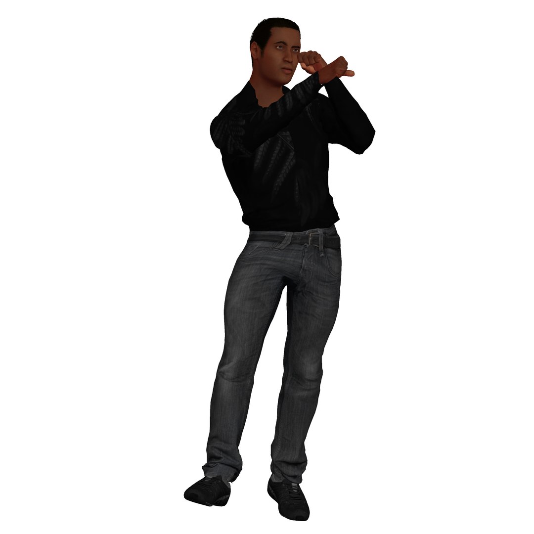 3D model adult male dark character - TurboSquid 1634626