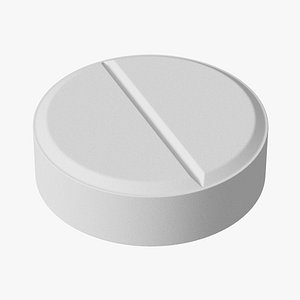 Pill White 3D model
