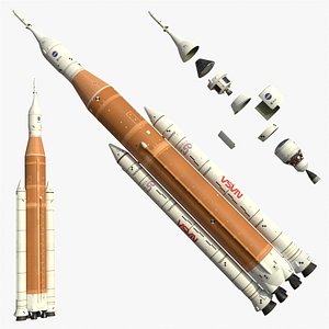 3D model Artemis II SLS SC
