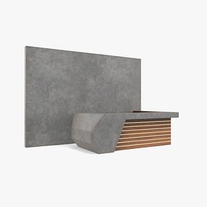 information desk 3D model
