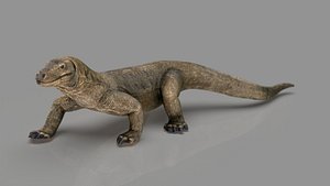 3D Komodo dragon