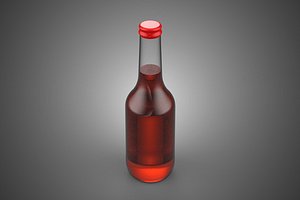 PLASTIC SODA DRINK BOTTLE WATER RED MOCKUP CARBONATED SOFTDRINK
