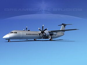 3d model dhc-8-400 400