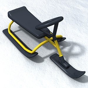 3d model of toy snowmobile