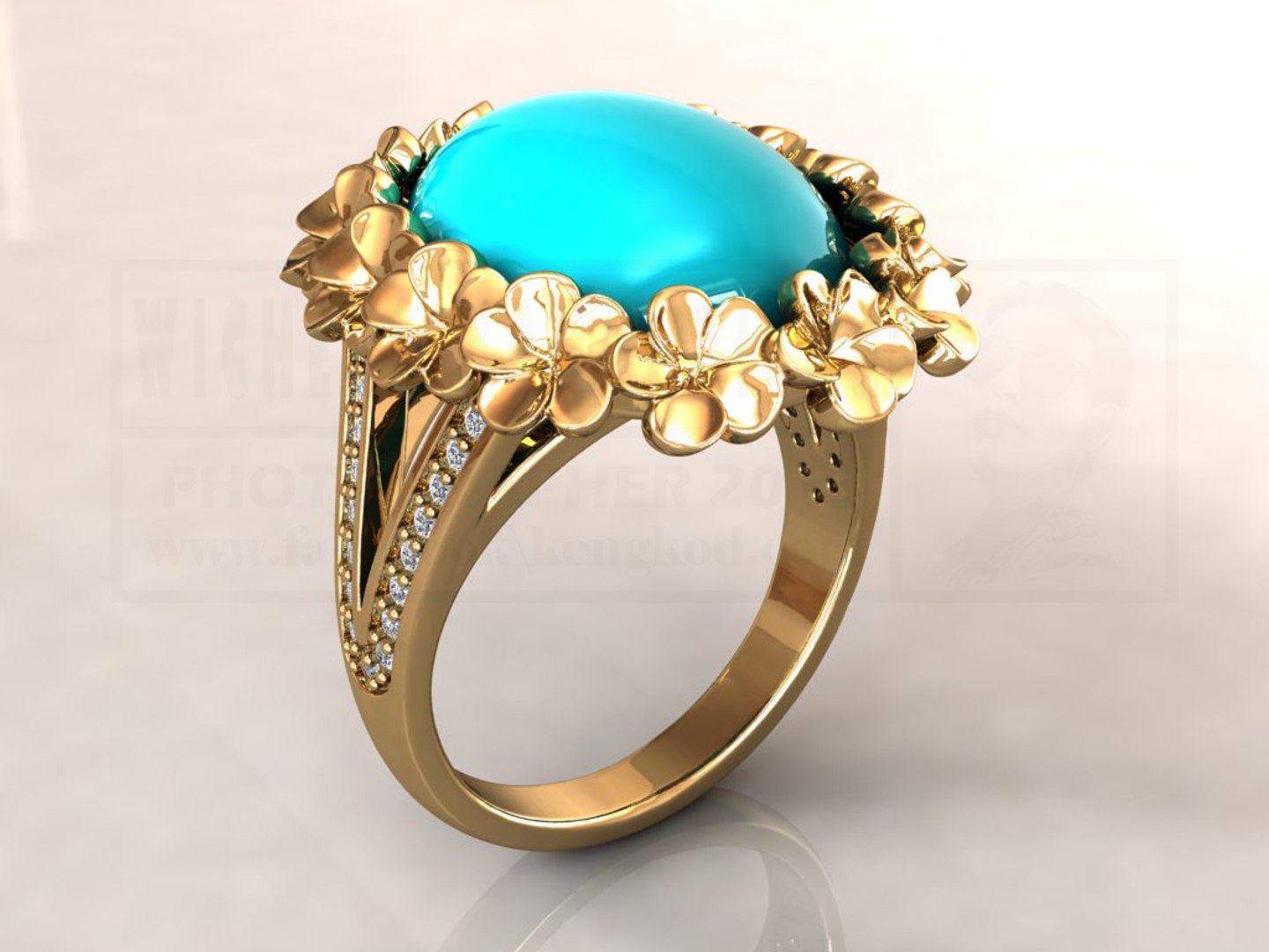 Jewellery jewelry ring 3D model - TurboSquid 1399874