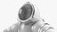 Atmospheric Diving Suit White Rigged 3D