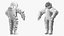 Atmospheric Diving Suit White Rigged 3D
