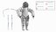 Atmospheric Diving Suit White Rigged 3D