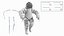 Atmospheric Diving Suit White Rigged 3D