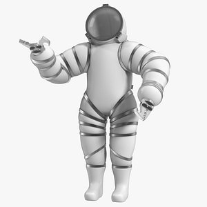 Atmospheric Diving Suit White Rigged