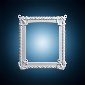 3D Nautical Rope Frame 3D Print Model