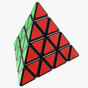 Rubik Pyramid Puzzle Assembled