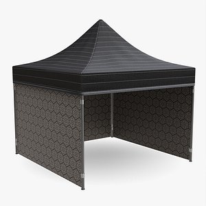 3D tent mockup display model