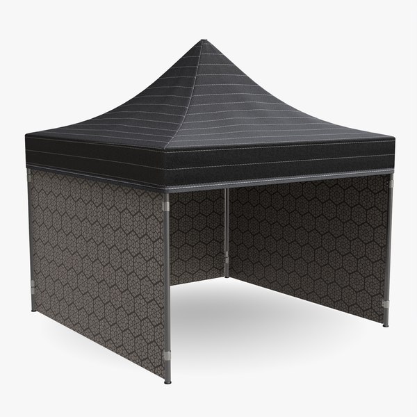 3D tent mockup display model