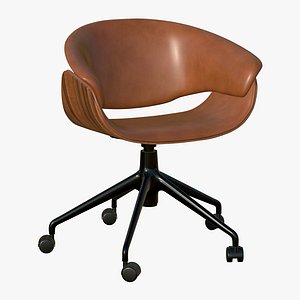 Realistic Office Chair Brown model