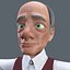 Cartoon alter Mann Opa NoRig