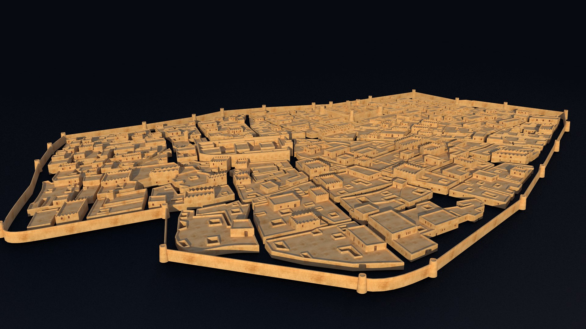 3D Model Old Riyadh City - TurboSquid 1822113