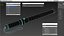 LED Traffic Control Baton Green switched On