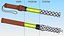 LED Traffic Control Baton Green switched On