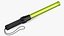 LED Traffic Control Baton Green switched On