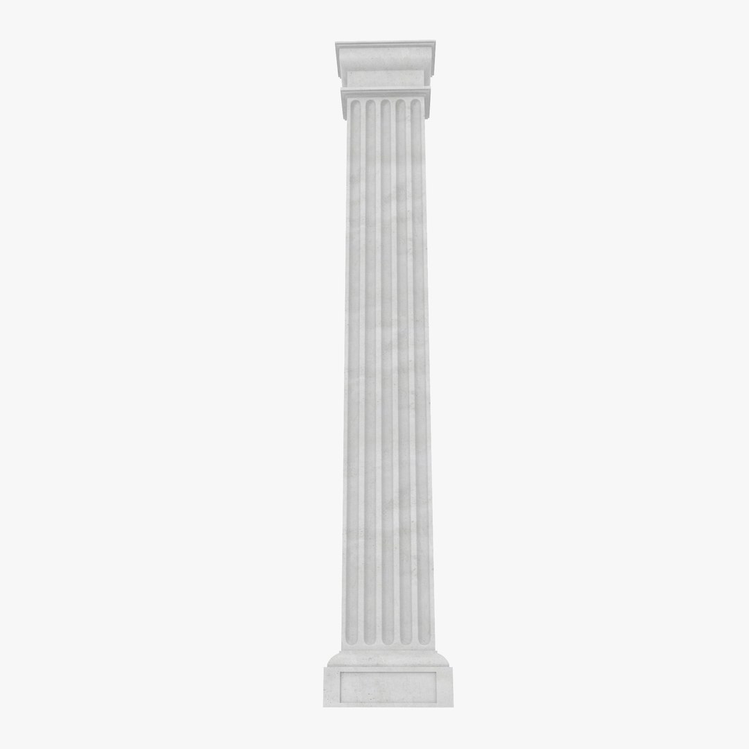 Pilaster Doric Greco Roman 2 3D Model 3D model preview