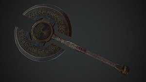 3D axe weapons model