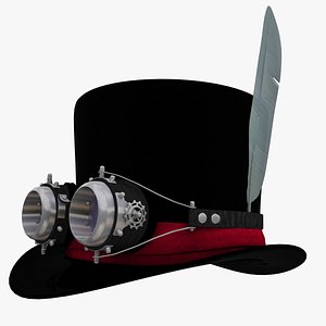Cylinder_Hat with Goggles