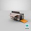 3D model Detailed Large Coffee Shops Collection