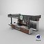 3D model Detailed Large Coffee Shops Collection