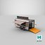 3D model Detailed Large Coffee Shops Collection