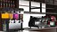 3D model Detailed Large Coffee Shops Collection
