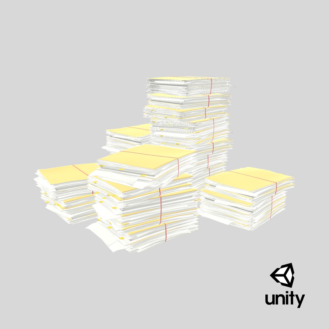 3D model Pile of Paper Files Archive stack Set of 3 https://p.turbosquid.com/ts-thumb/1C/BjALwP/aZ/stemcell_unity_render/png/1710360669/1920x1080/fit_q87/f876edd61c3259120f0e4651058cbd87cd84bf40/stemcell_unity_render.jpg