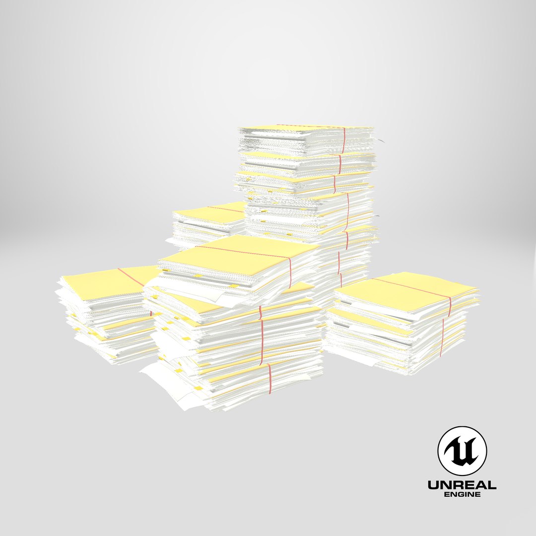3D model Pile of Paper Files Archive stack Set of 3 https://p.turbosquid.com/ts-thumb/1C/BjALwP/fe/stemcell_unreal_render/png/1710360668/1920x1080/fit_q87/16e3cf03d57a44847cd18abe8ca35fc2eab70a6c/stemcell_unreal_render.jpg