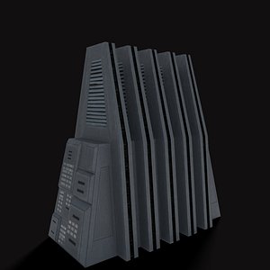 3d model sci-fi building