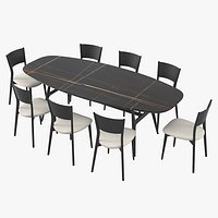 MisuraEmme Gaudi & Berta Dining Table Set