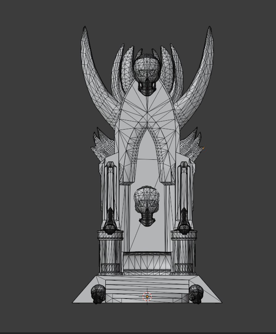 3D Blood Throne - TurboSquid 1746391