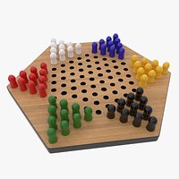 Chinese Checkers with Colored Pegs