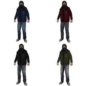 3d rigged rebel model