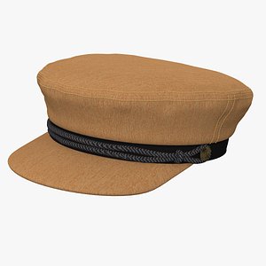 brixton fidder cap camel 3d model