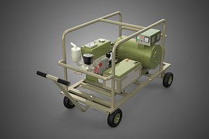 KHAKI BEIGE MILITARY ARMY DESERT DIESEL GENERATOR SET GENSET FDE